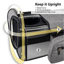 Universal Baby Stroller Organizer, Stroller Caddy with Heightened Insulated Cup Holders