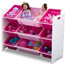 MySize 9 Bin Plastic Toy Organizer, Bianca White