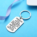 Keychain Inspirational Gifts for Grandson from  Grandparents Powerful Message