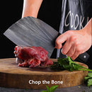 Forging Serbian Chef Knife Kitchen Chef Knives Full Tang High Carbon Clad Steel