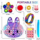 Pop Crossbody Purse Bags Fidget Toy Pack, Push It Bubble Popper Sensory Easter