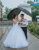 Windproof Travel Compact Umbrella, 8-Ribs Anti-UV Waterproof Folding Umbrella