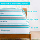 8 Inch Memory Foam and Innerspring Hybrid Medium-Firm Mattress-Twin Mattress