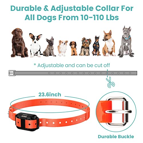 Dog Training Collar, Range 2600ft Rechargeable Dog Collar with Remote, 4 Modes