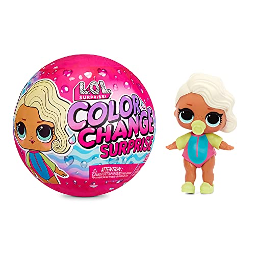 Color Change Dolls with 7 Surprises Including Outfit, Accessories, Color Change Ball