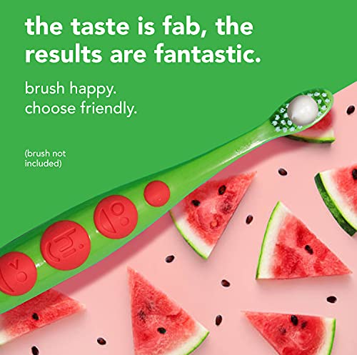 Natural Watermelon Flavor Kids Fluoride Free Toothpaste, Vegan, SLS Free, Gluten Free
