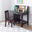 Wooden Study Desk with Chair - Drawers, Extra Storage, Handles, Gift for Ages 5-10