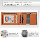 SUAVELL Leather Slim Wallets for Men. Wallet Card Holder with Money Clip.