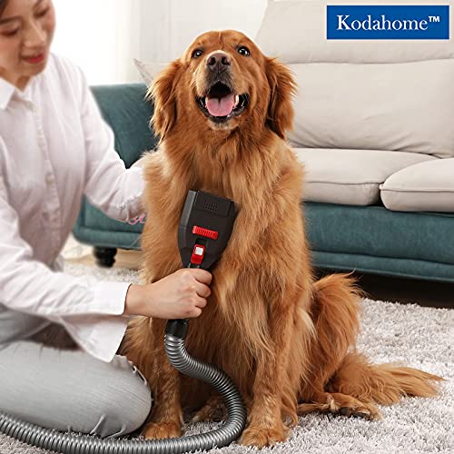 Kodahome Pet Shedding Brush Kit, Deshedding Tool Compatible with Most Vacuum