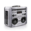 Retro Boombox Radio Lunchbox Tin Tote -1980s Inspired Merchandise Container