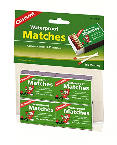 940BP Waterproof Matches,  4 pack