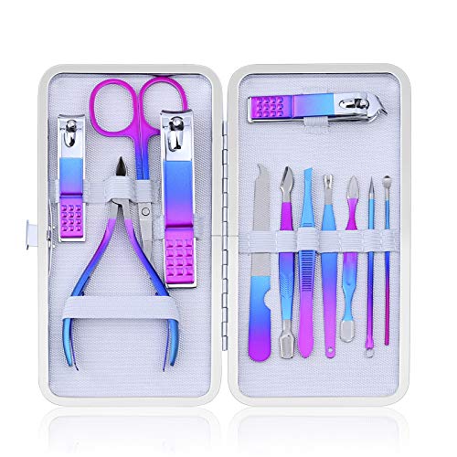 Manicure Set Nail Clippers Pedicure Kit Grooming kit Nail Care Tools Gift 12Pcs