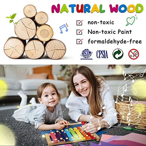 Wooden Percussion Instruments Set for Kids Baby with Xylophone