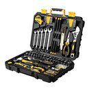 158 Piece Tool Set with Plastic Toolbox Storage Case