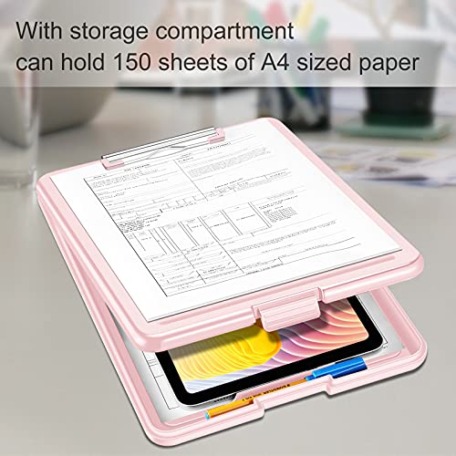 Nursing Clipboard with Storage, Lightweight Portable Writing Clipboard with Compartment