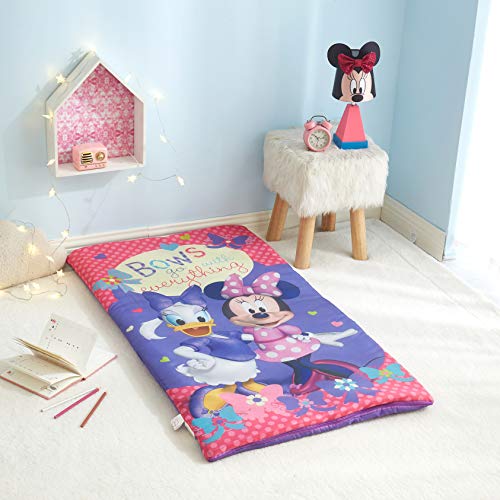 Disney Minnie Mouse 2 Piece Slumber Set with Sling Bag and Sleeping Bag