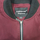 Slim Fit Lightweight Softshell Flight Bomber Jacket Coat (US L =Asian tag 4XL, Wine Red
