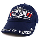 US Navy Top Gun Military Aviation Embroidered Adjustable Baseball Cap - Navy