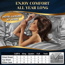 Satin Sheets Queen Size (4 Pieces, 8 Colors),Satin Bed Set with 2 Pillowcase  Bedding Set