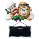 iPreference 2 in 1 Wall Clock and Black Board with Chef Décor Display