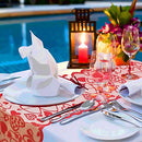 Valentines Table Runner Red Heart Print Valentines Day Decorations 13x72 inches