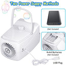 Automatic Bubble Blower Portable Bubble Maker with 2 Speeds,5000+ Bubbles Per Minute
