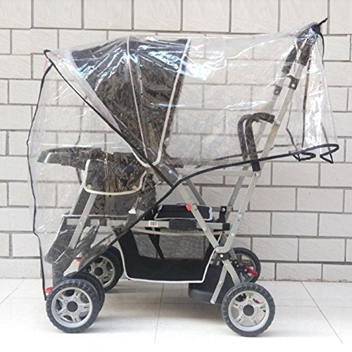 Aligle Weather Shield Double Popular for Swivel Wheel Stroller Universal Size Baby Rain Cover