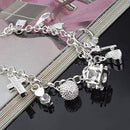 Silver Thirteen Hanging Pieces Bracelet for Women Gift Bracelets & Bangles