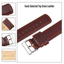 Christmas Stocking Stuffers 22mm Classic Genuine Leather Watch Band Quick Release