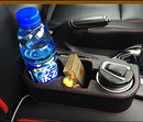 Coin Side Pocket Console Side Pocket Leather Cover Car Cup Holder