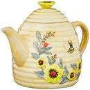 Bee Sweet 32 oz. 3-D Beehive Teapot, Multi Colored