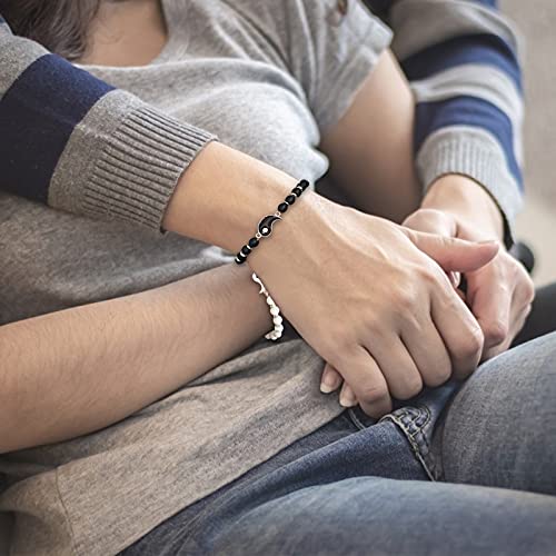 Best Friend Bracelet for 2 Matching Yin Yang Adjustable Bracelets handmade Bracelets