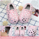 Fleece Heart Slippers Warm Household Indoor Home Slippers 1 M US Light Pink