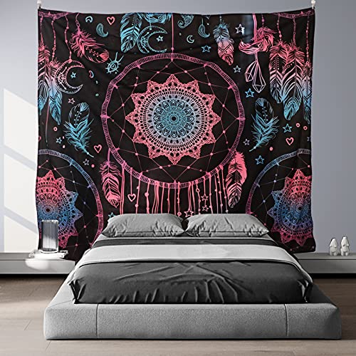 Bohemian Mandala Wall Hanging Tapestry Aesthetic Dreamcatcher Home Decor