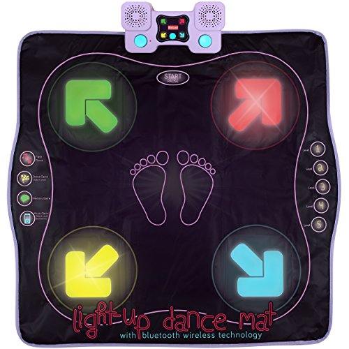 Kidzlane Dance Mat | Light Up Dance Pad with Wireless Bluetooth/AUX or Built in Music