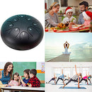 8 Notes 6 Inch, Professional Steel Drum C-Key, Worry Free Drum (Black) for Beginner