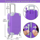 American 18 Inch Girl Doll Travel Suitcase Play Set with 18 Inch Doll Clothes and Accessories