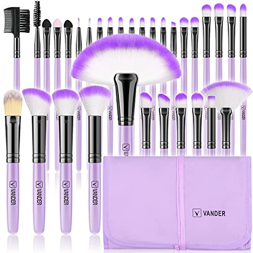 32pcs Makeup Brush Set, Makeup Brushes Set Foundation Blending Cosmetic Brush Set