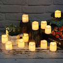 Flameless Votive Candles,Flameless Flickering Electric Fake Candle,24 Pack