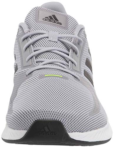 adidas Men's Runfalcon 2.0 Running Shoe, Halo Silver/Black/White