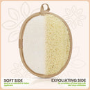 Premium Exfoliating Loofah Pad Body Scrubber, Made with Natural Egyptian Shower loofa