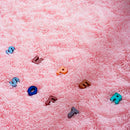 Shaggy Rugs Soft Fluffy Carpets, Fuzzy Rugs for Bedroom Rectangular Rugs 4' x 6' Pink