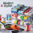 Sagler Chrome Stackable Can Organizer, Can Rack Holds up to 36 Cans