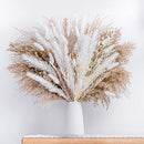 86PCS Natural Dried Pampas Grass Bouquet,Boho Home Decor for Wedding