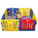 Kidzone Interactive Baby Playpen 8 Panel Safety Gate Children Play Center Home