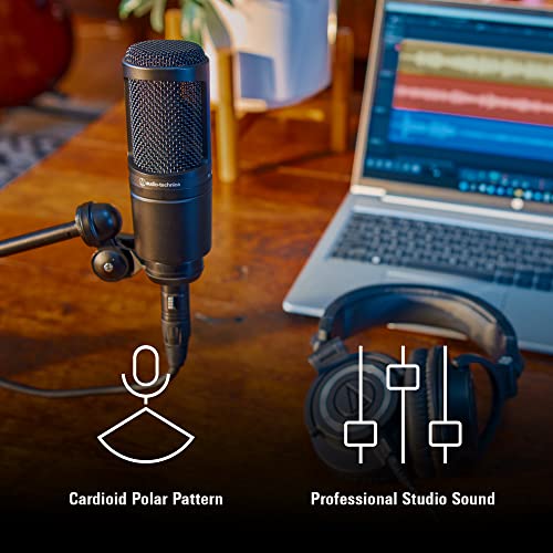 Cardioid Condenser Studio XLR Microphone, Ideal for Project/Home Studio Applications