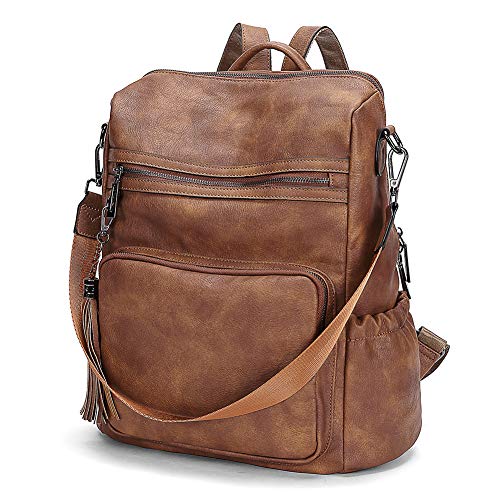 Backpack Purse for Women Fashion Leather Designer Travel Large Ladies Shoulder Bags