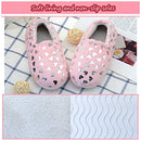 Fleece Heart Slippers Warm Household Indoor Home Slippers 1 M US Light Pink