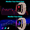 Smart Watch Answer/Make Calls, Fitness Watch with AI Control Call/Text, Android Smart