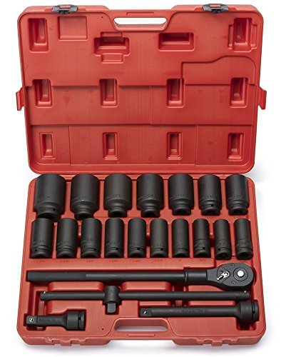 Drive Deep Impact Socket Set, 22 Piece | Standard SAE Sizes (7/8-Inch to 2-Inch)